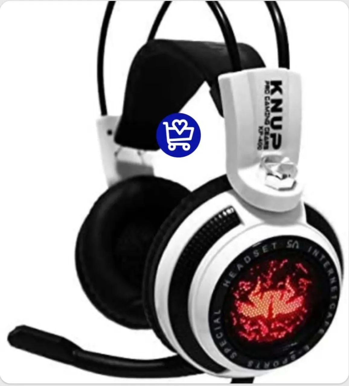 HEADSET GAMER BRANCO - Foto 2