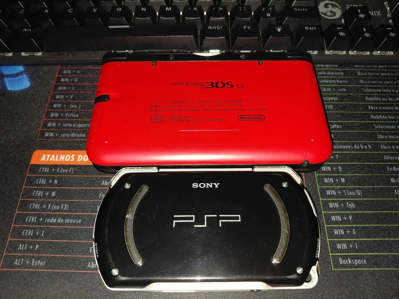Nintendo 3ds LL + PSP Go com mod - Foto 3