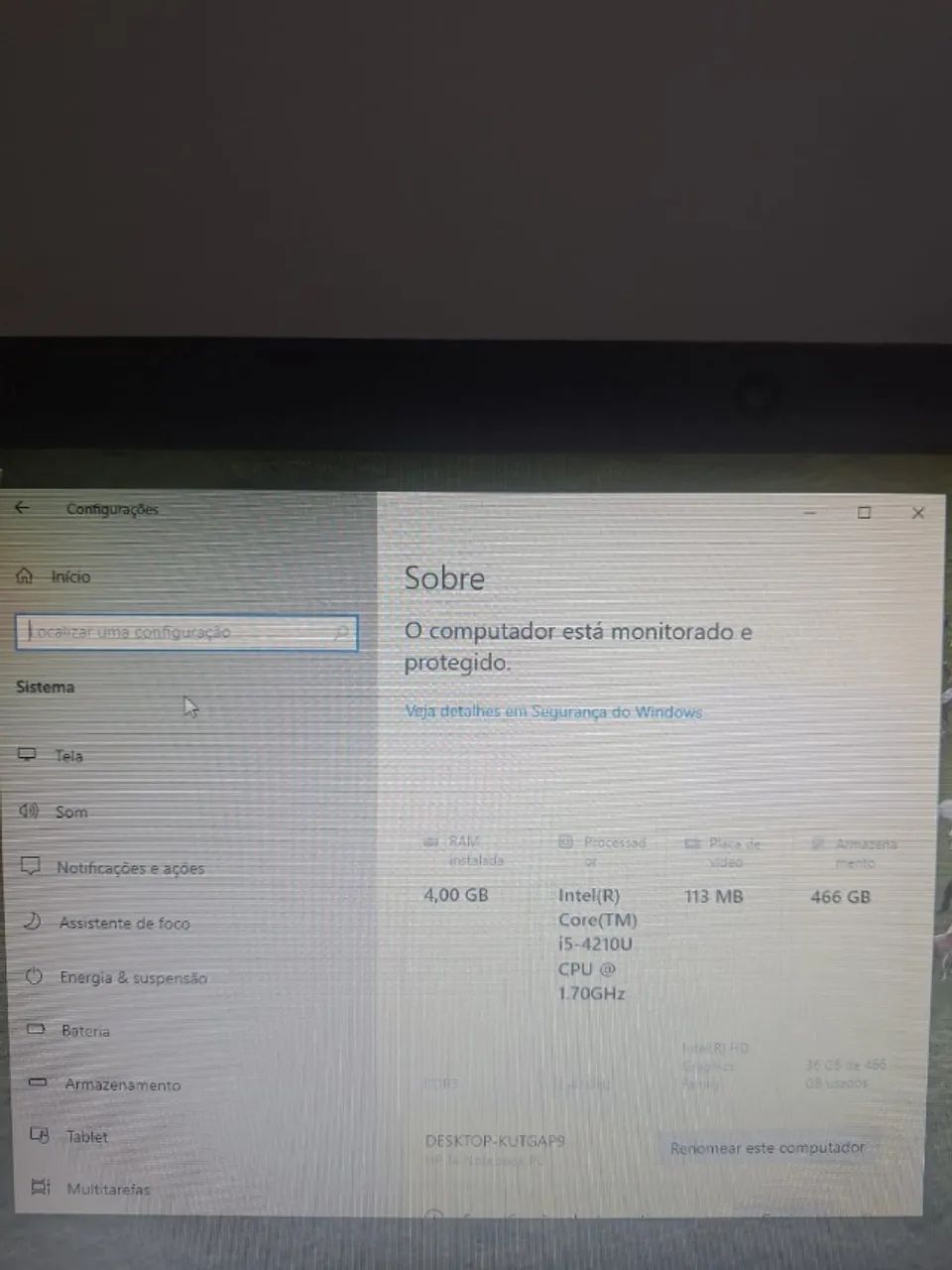 Notebook HP Core i5 / 4GB RAM / 500GB / Para Estudo e Trabalho - Foto 3