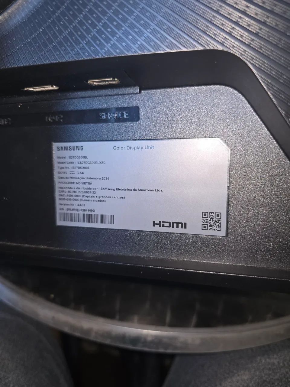 Monitor Odyssey g30 Samsung (com defeito) - Foto 3