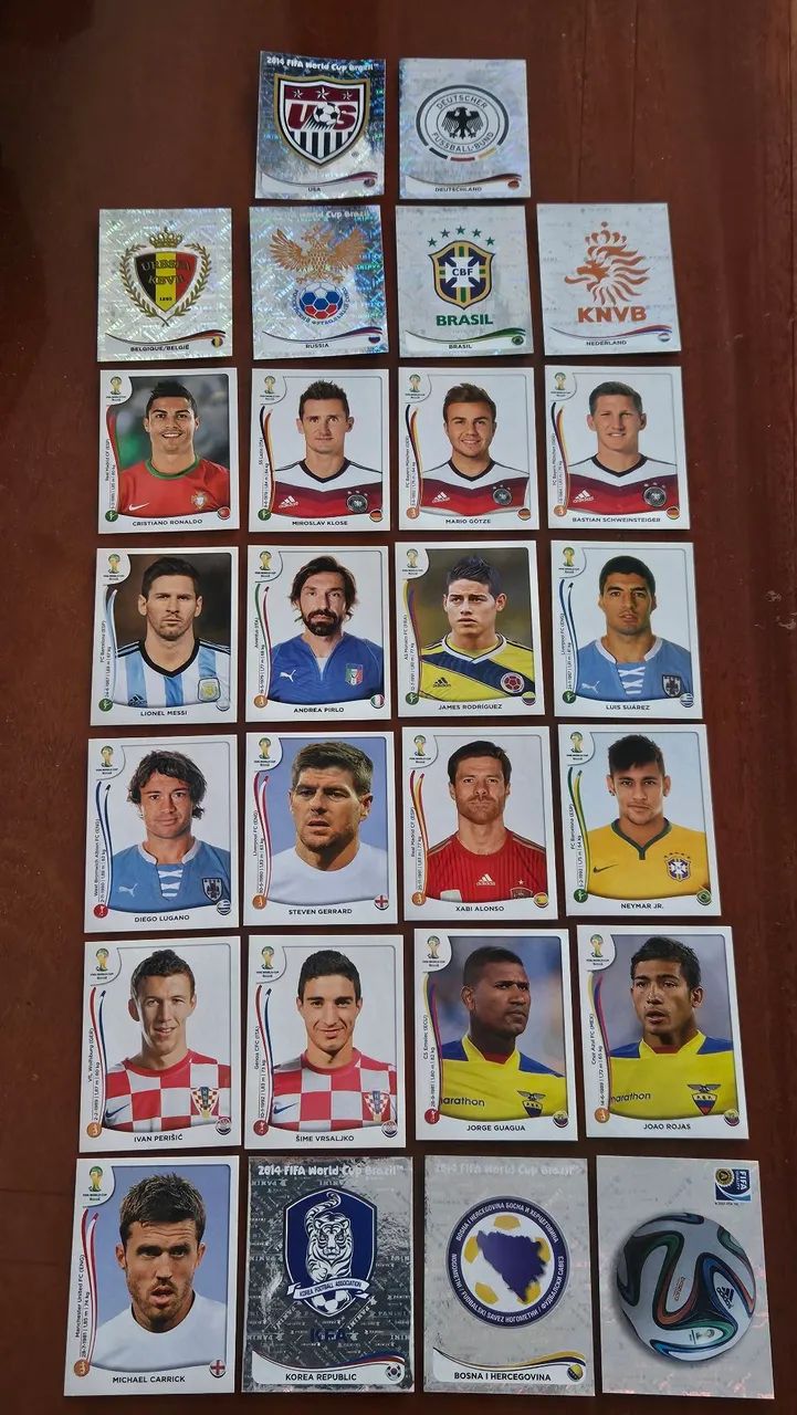 Figurinhas Panini Copa do Mundo 2014
