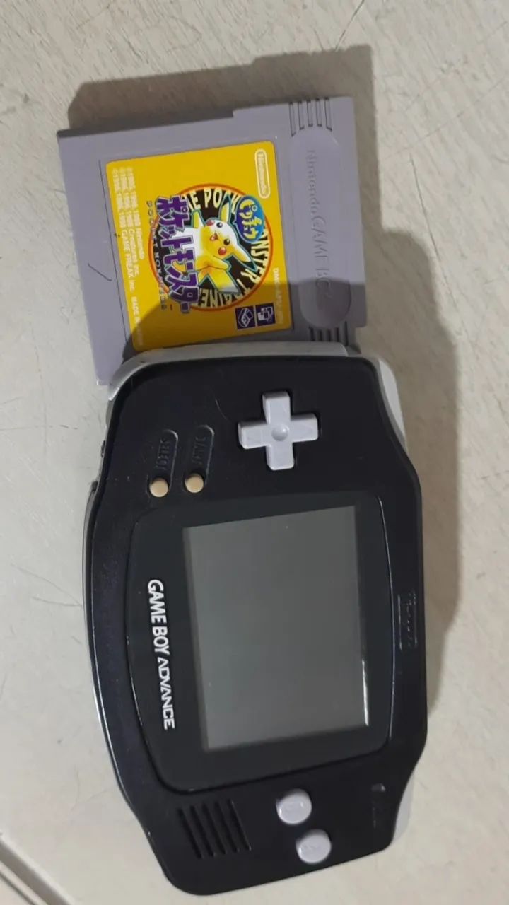 Game boy advance + pikachu original japonês