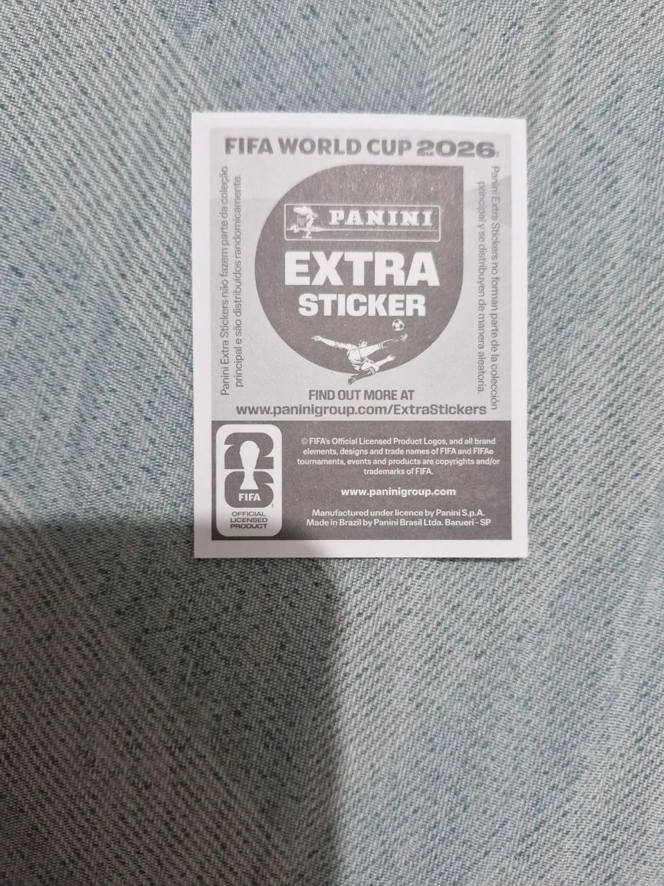Extra Sticker Modric de Prata Figurinha da Copa de 2026 - Foto 2