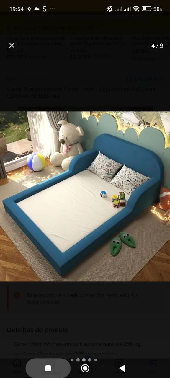 Cama de casal infantil montessoriana  - Foto 3