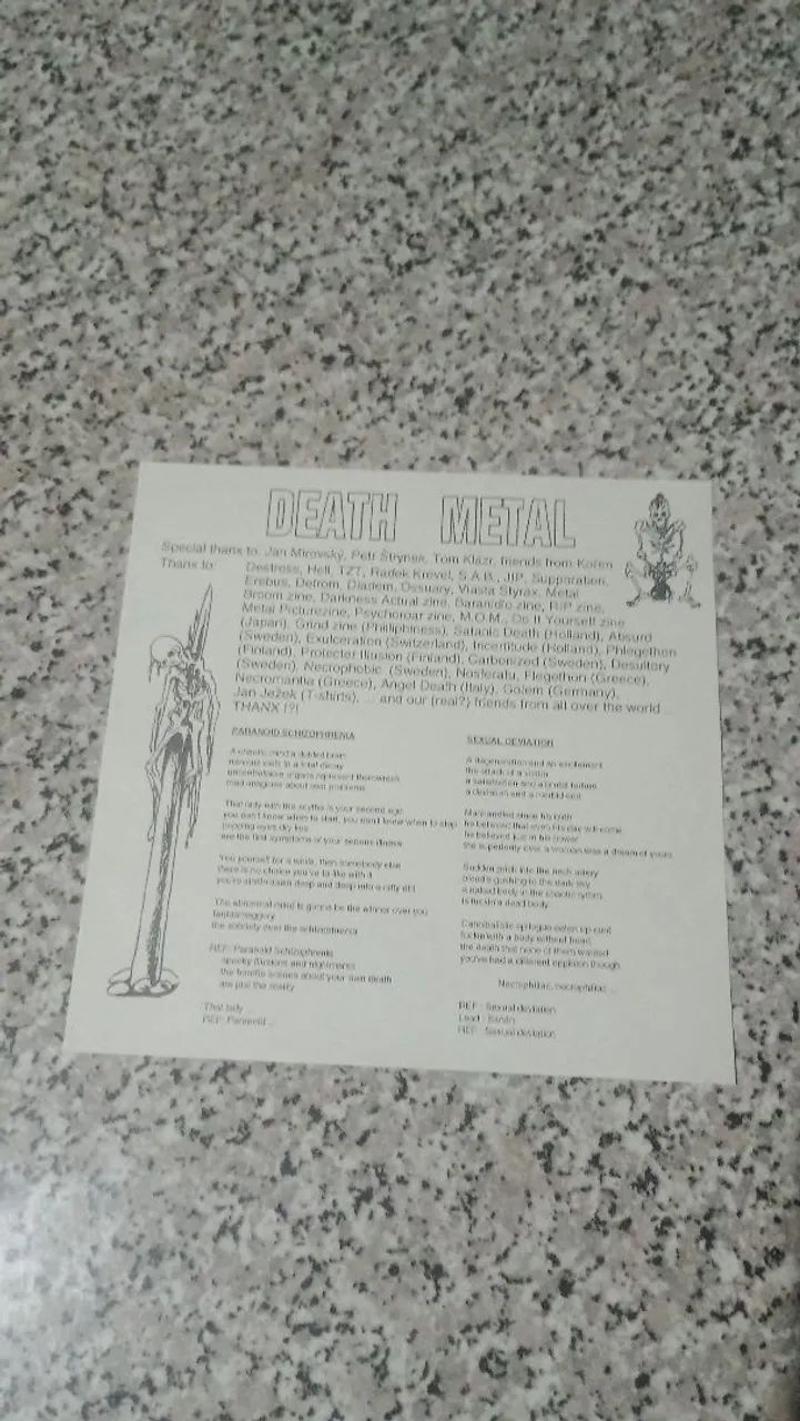 Compacto vinil 7" Zvrator - Asphyxiation Death Metal Black Metal Thrash Metal - Foto 3