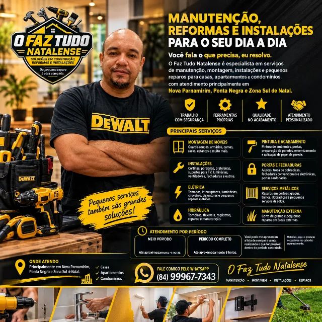 MANUTENÇÃO E REPAROS PARA CASA | NOVA PARNAMIRIM