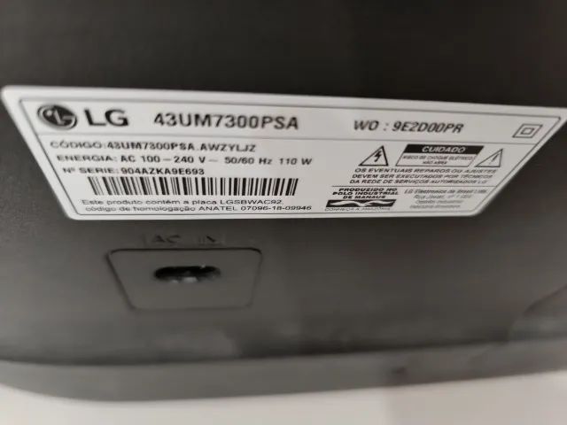 Tv LG 4k com defeito  - Foto 2