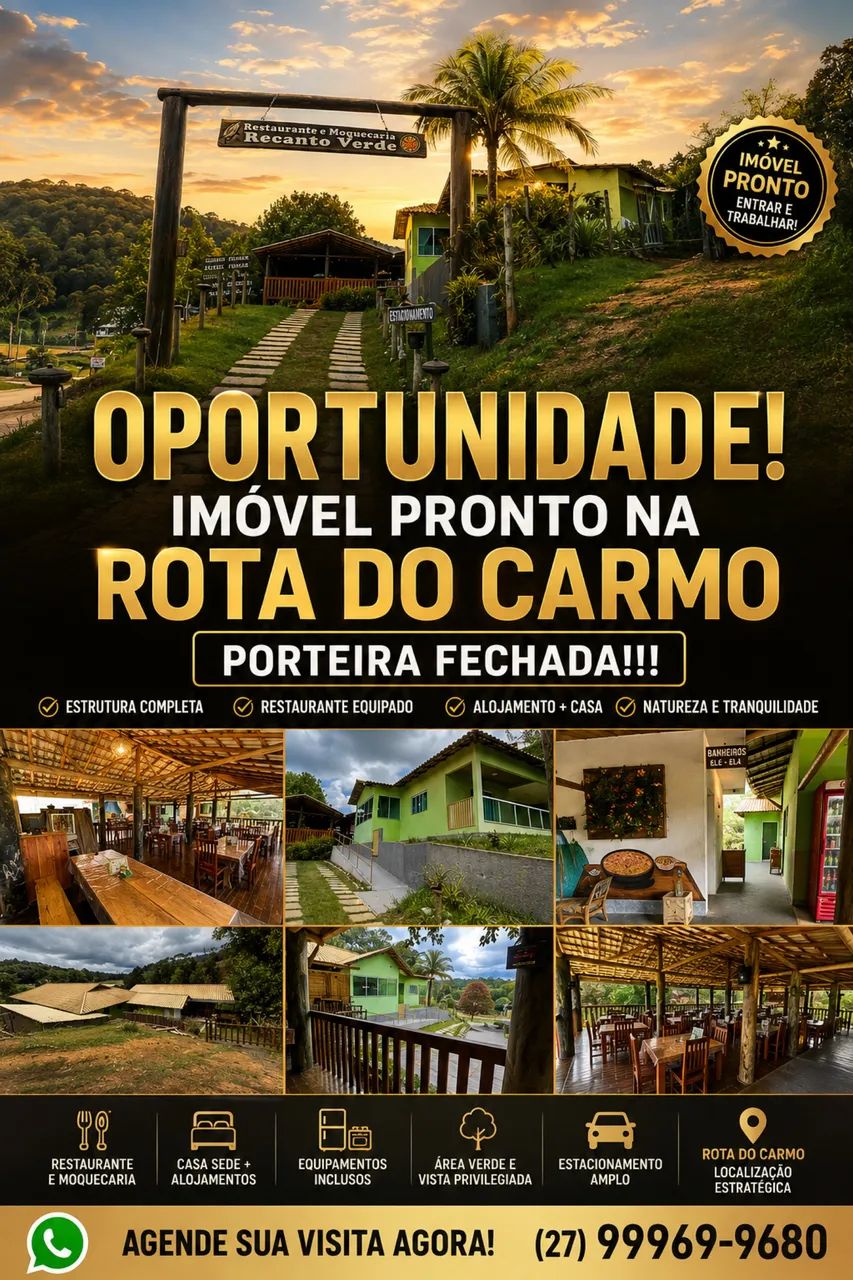 Chácara localizada no km 2 na rota do Carmo em pedra azul. 