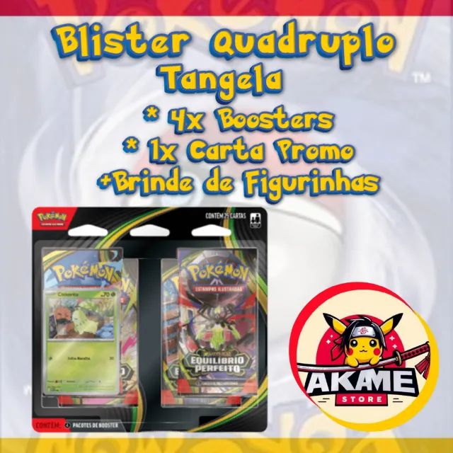 Pokemon Blister Quadruplo Equilíbrio perfeito Chikorita