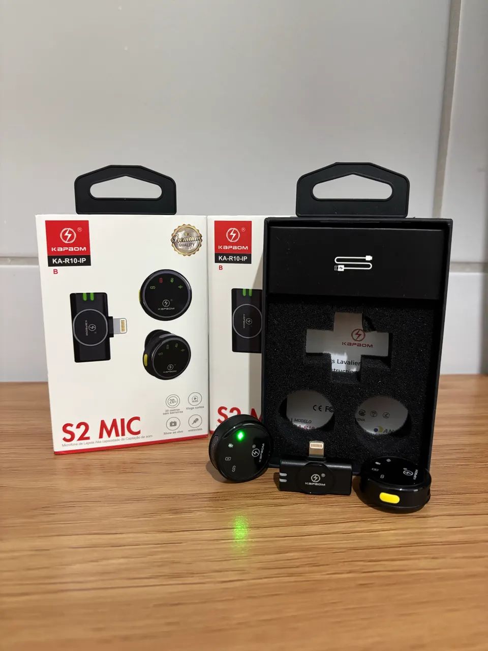 Microfone de Lapela S2 MIC Kapbom