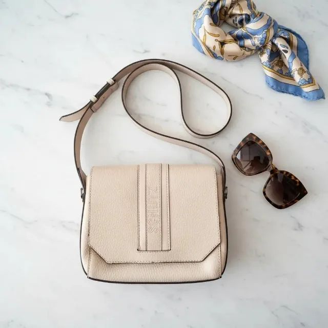 bolsa tiracolo Schütz Original bege com alça ajustável