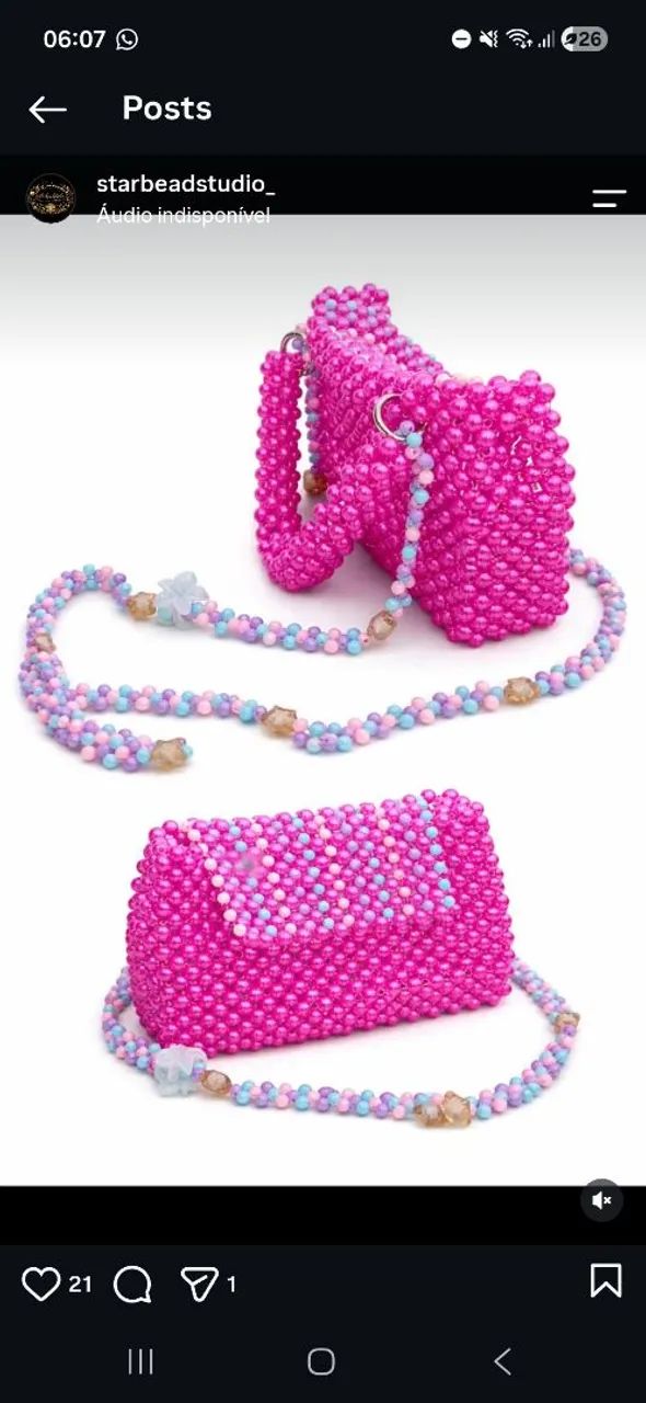 Bolsa de miçangas - Foto 2