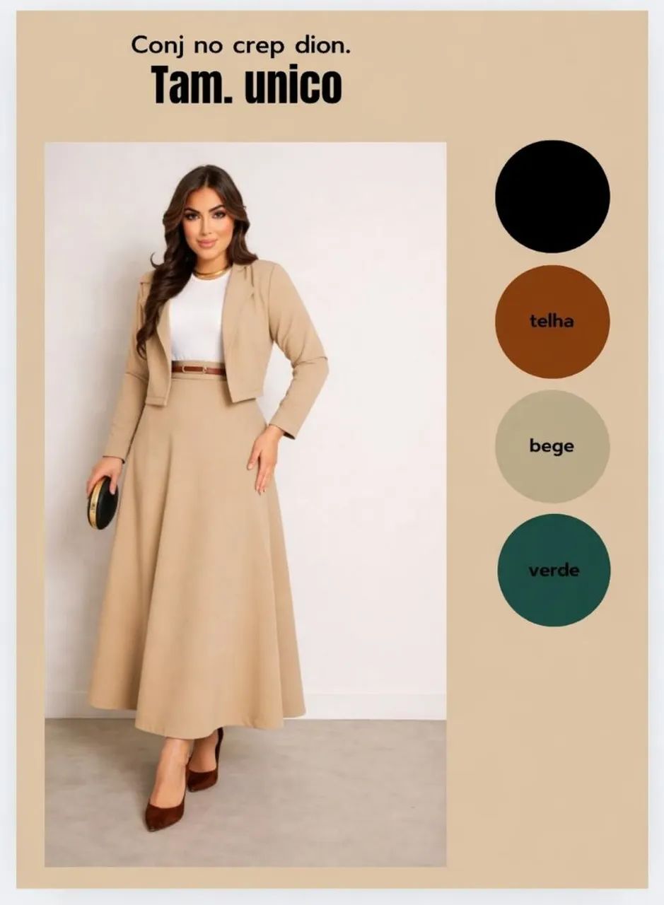 Conjuntos e saias moda evangélica Premium  - Foto 4