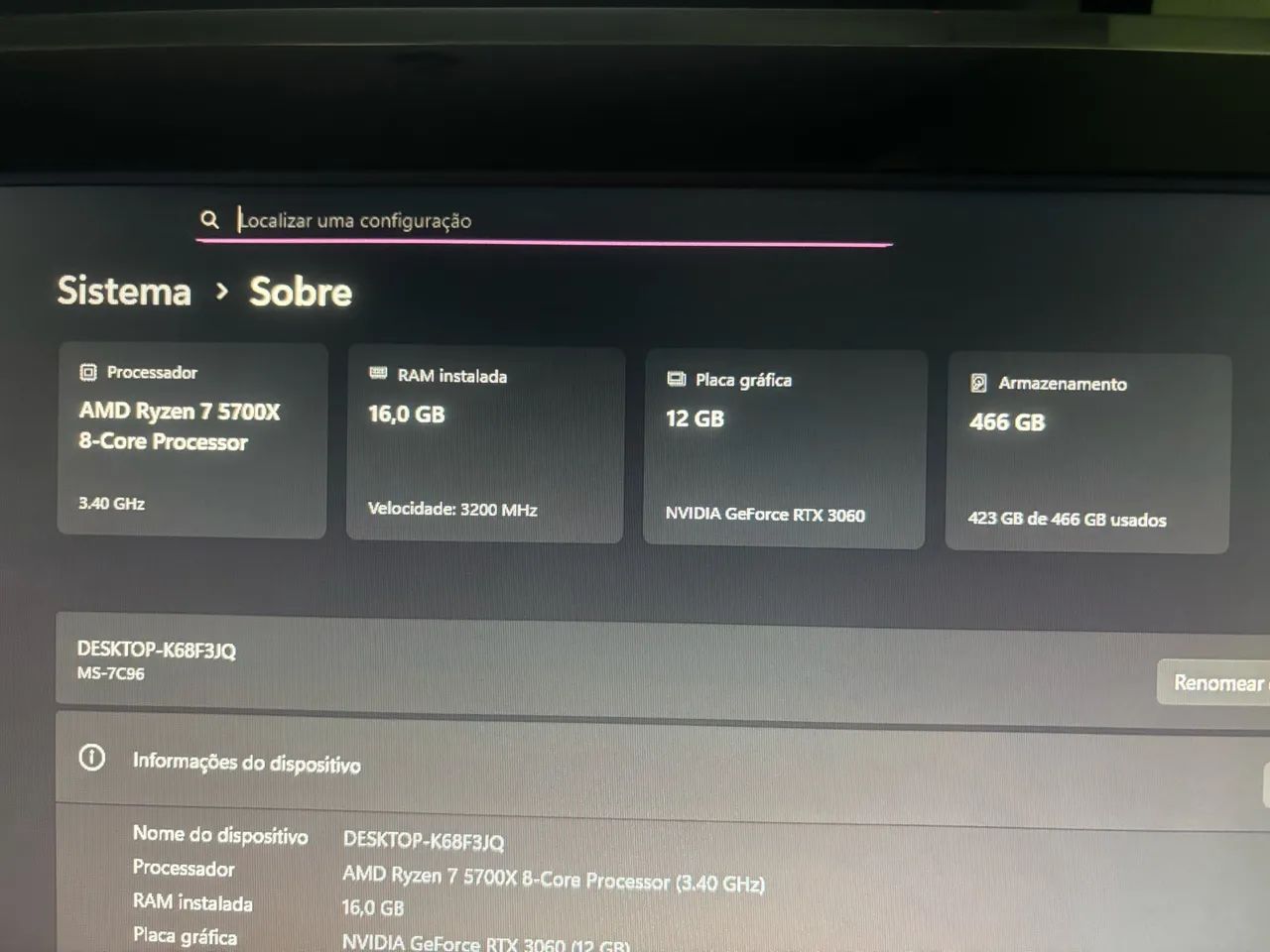 Pc Gamer razer 7 