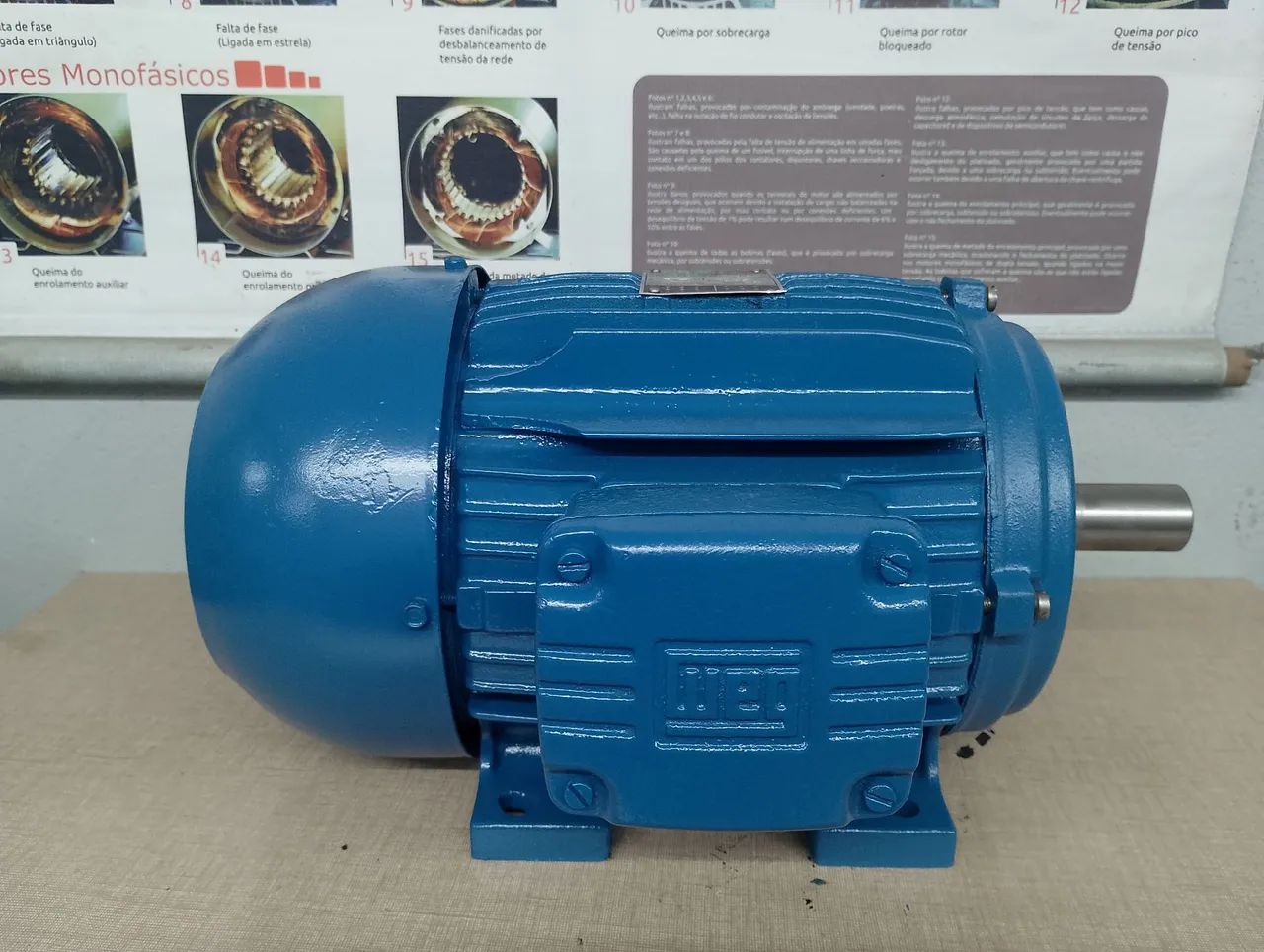 Motor trifásico 5 cv 1700 rpm modelo 100 Weg w21 - Foto 3