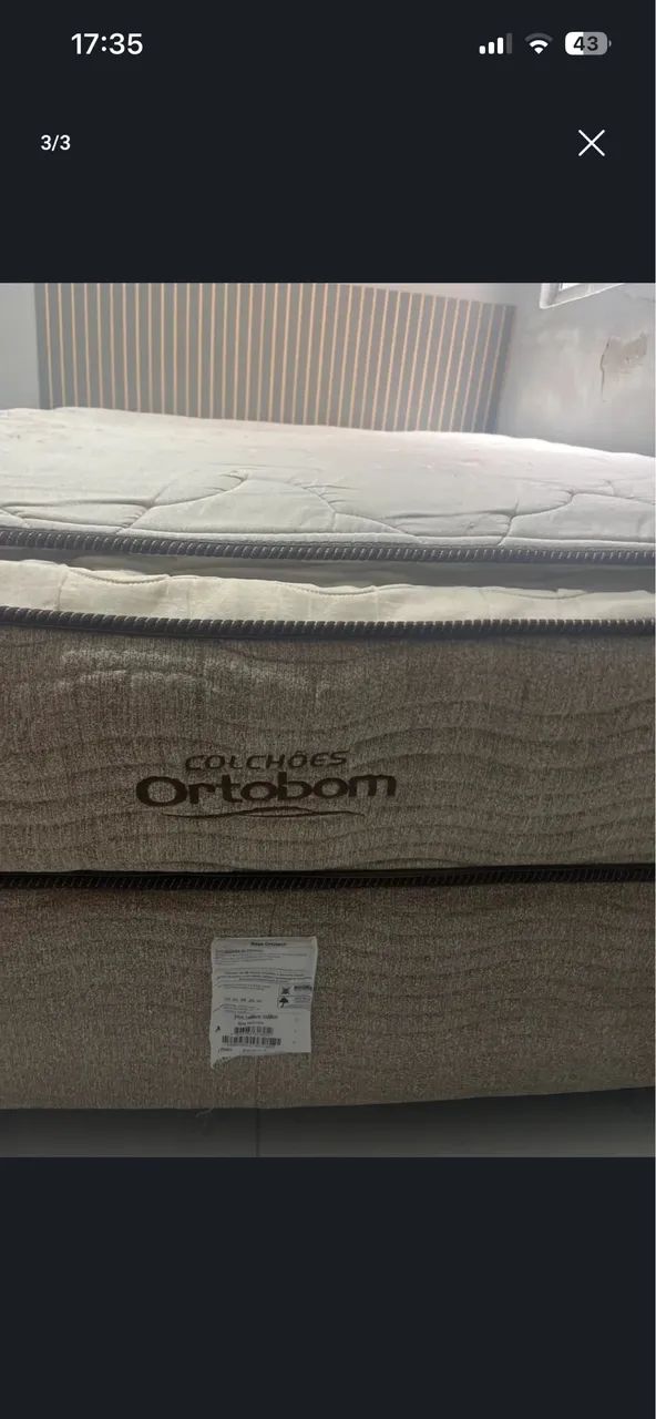 Vende se cama casal molas ensacadas pillow top
