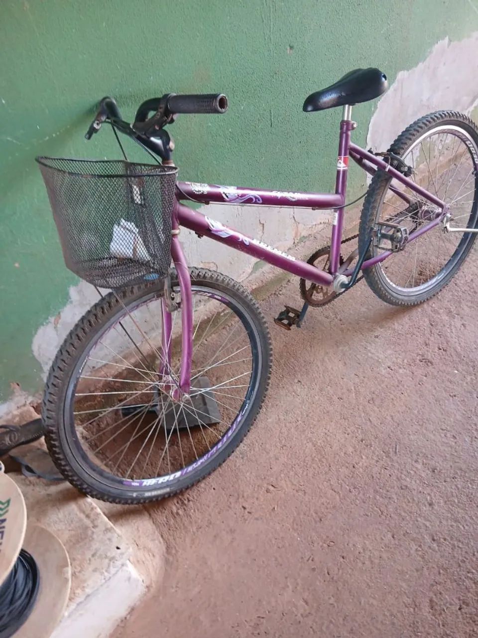 Bicicleta roxa