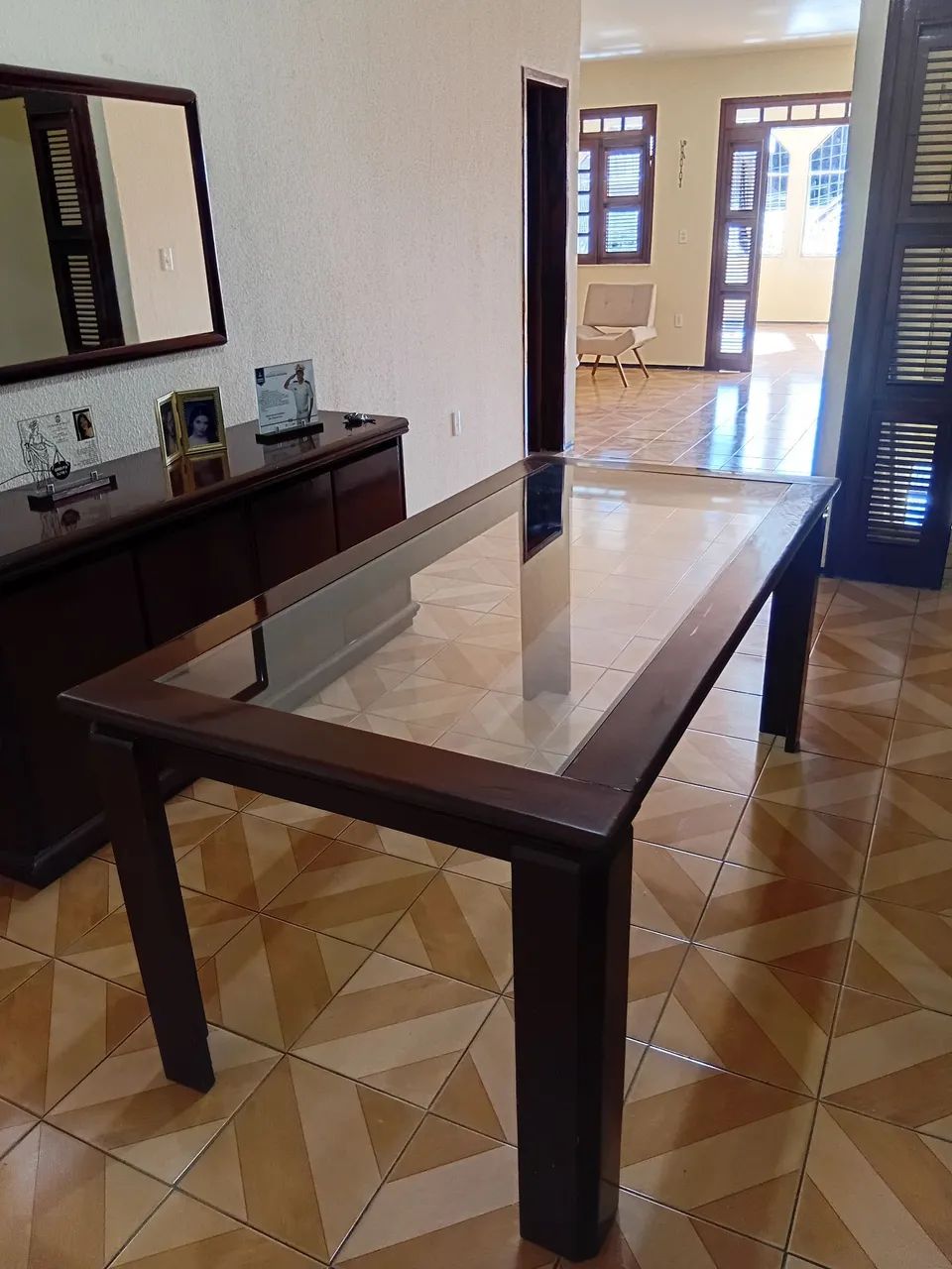 Jogo de Mesa e Cadeiras com Espelho e Movel  - Foto 5