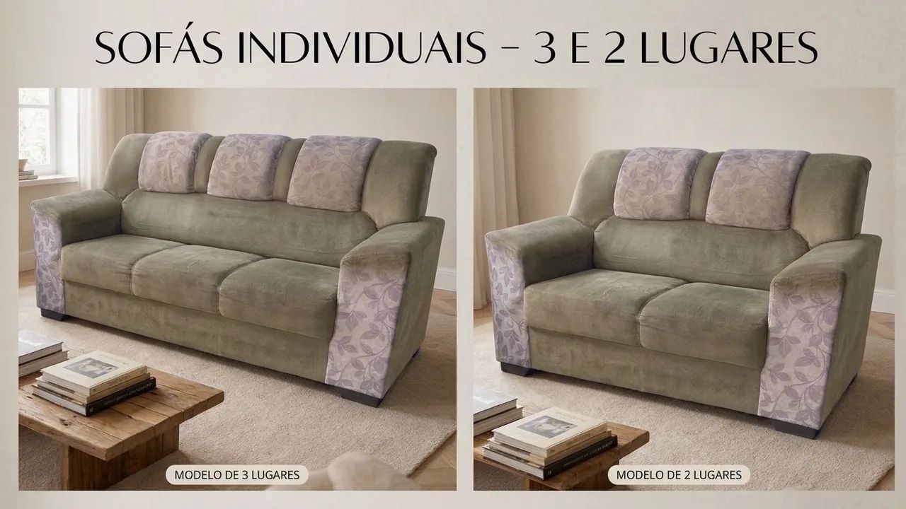 Conjunto de Sofá para Sala - Ótima Oportunidade! - Foto 2