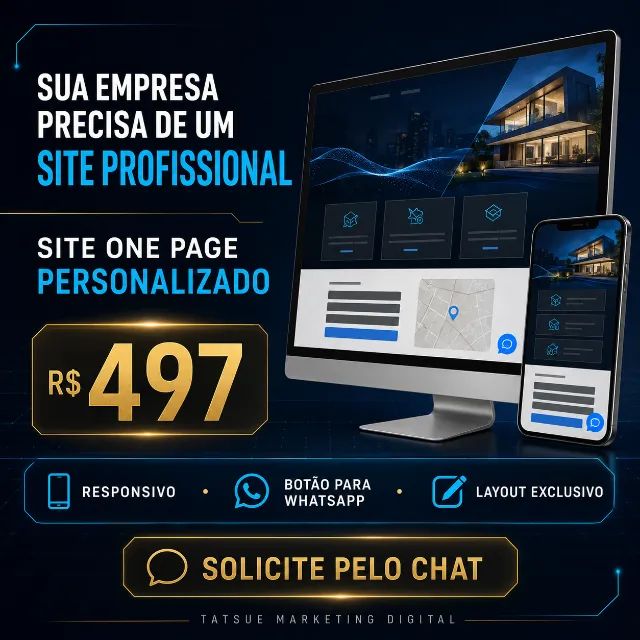 Criação de Site Profissional para Empresas - PREÇO  R$ 497