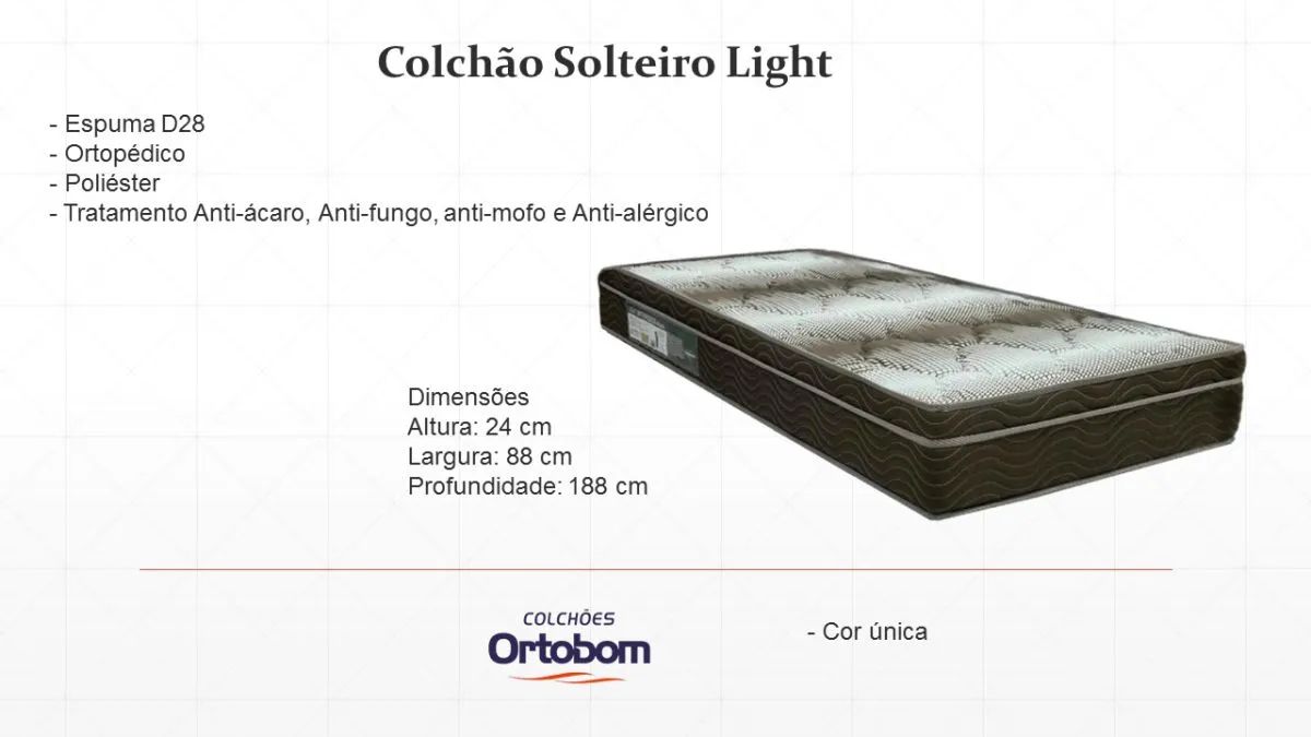 Colchão solteiro ortobom - Foto 2