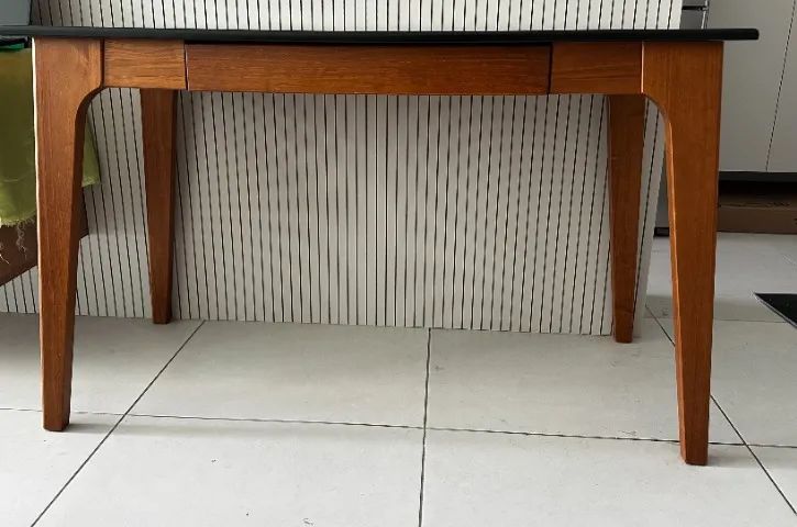 Mesa Escrivaninha Madeira 1 Gaveta Moderna - Foto 2