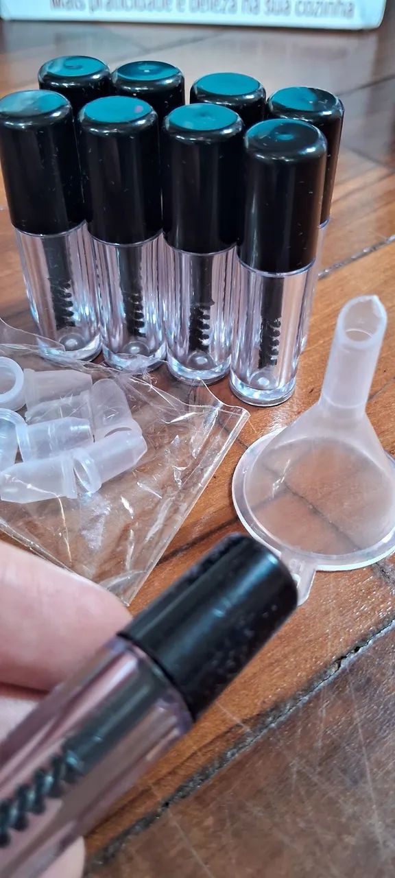 Kit Mini frasco rímel (9 und + mini funil)