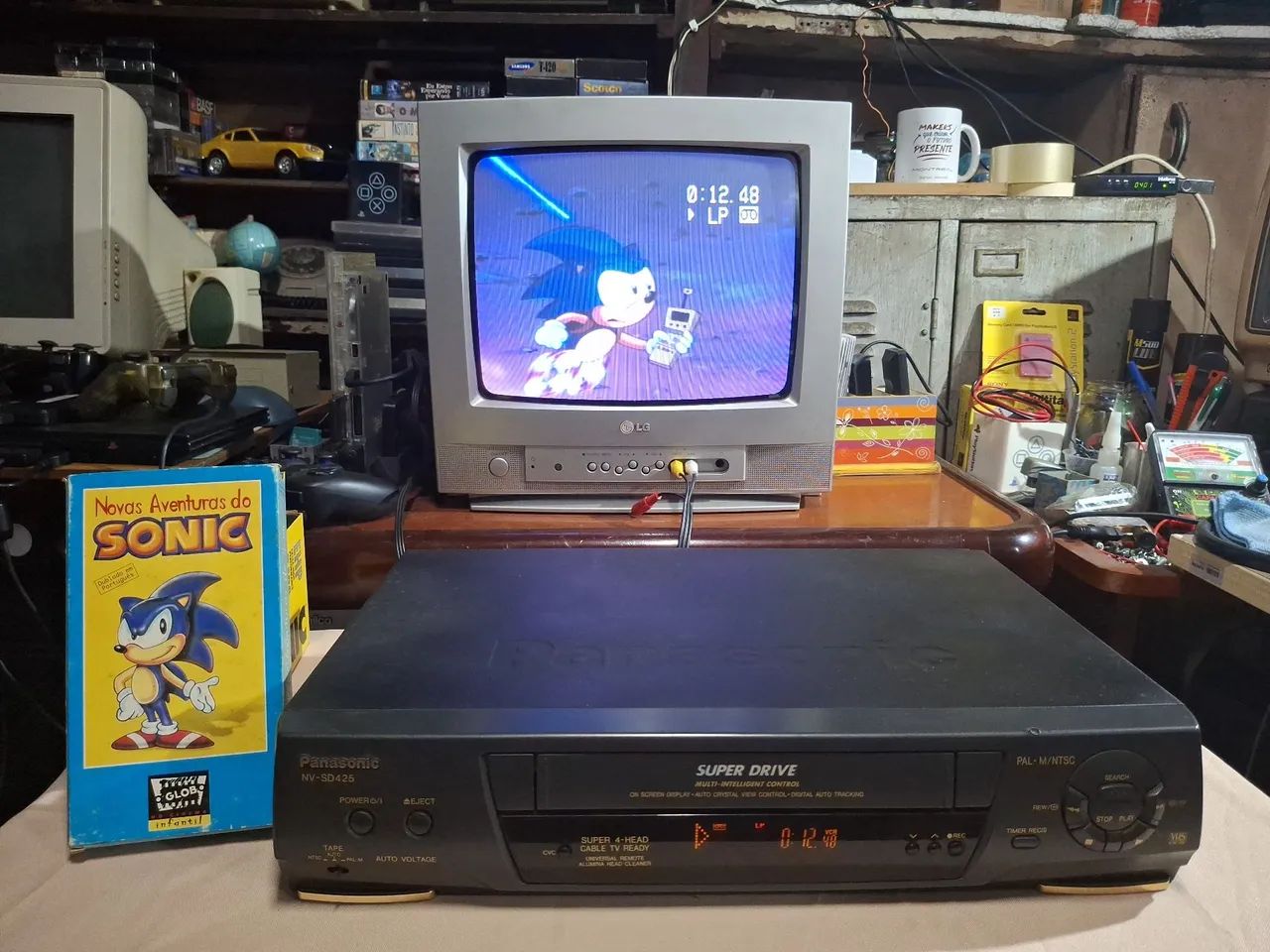 Video cassete Panasonic NV-SD425 funcionando perfeitamente <br>
