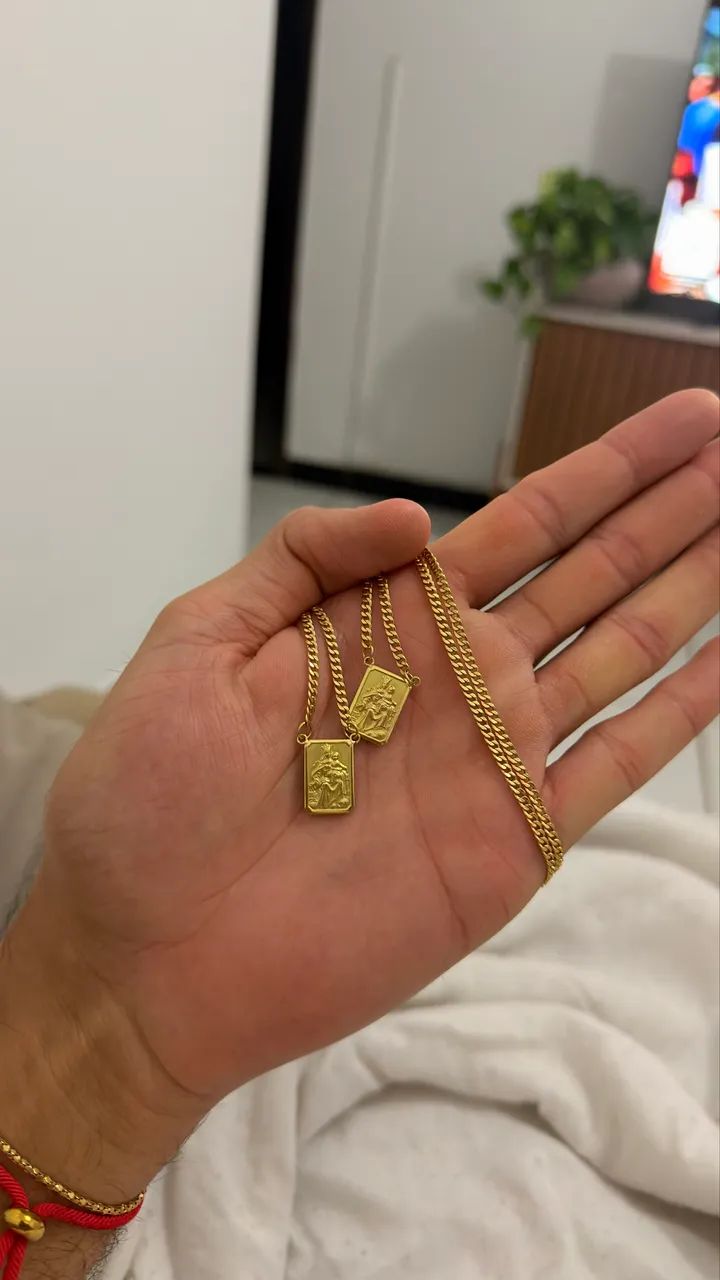 ESCAPULARIO OURO 18K , 6.9g - Foto 4