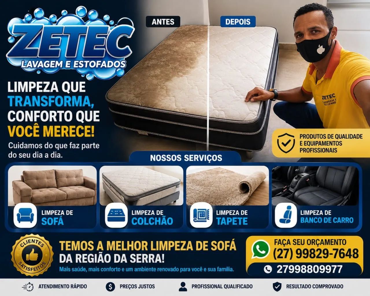 limpeza de sofá 