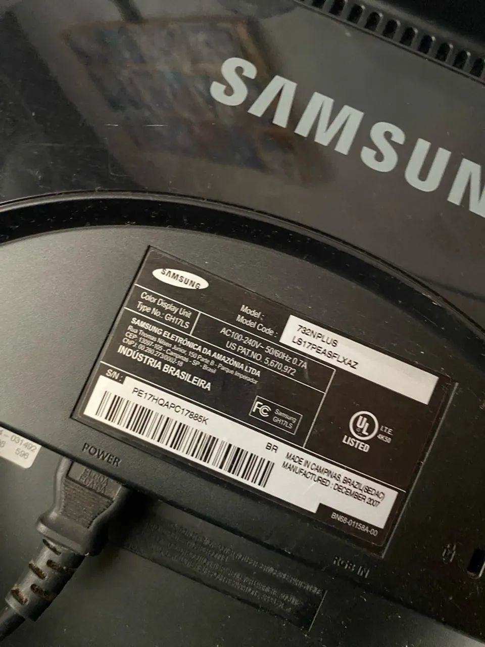 Monitor funcionando em perfeito estado