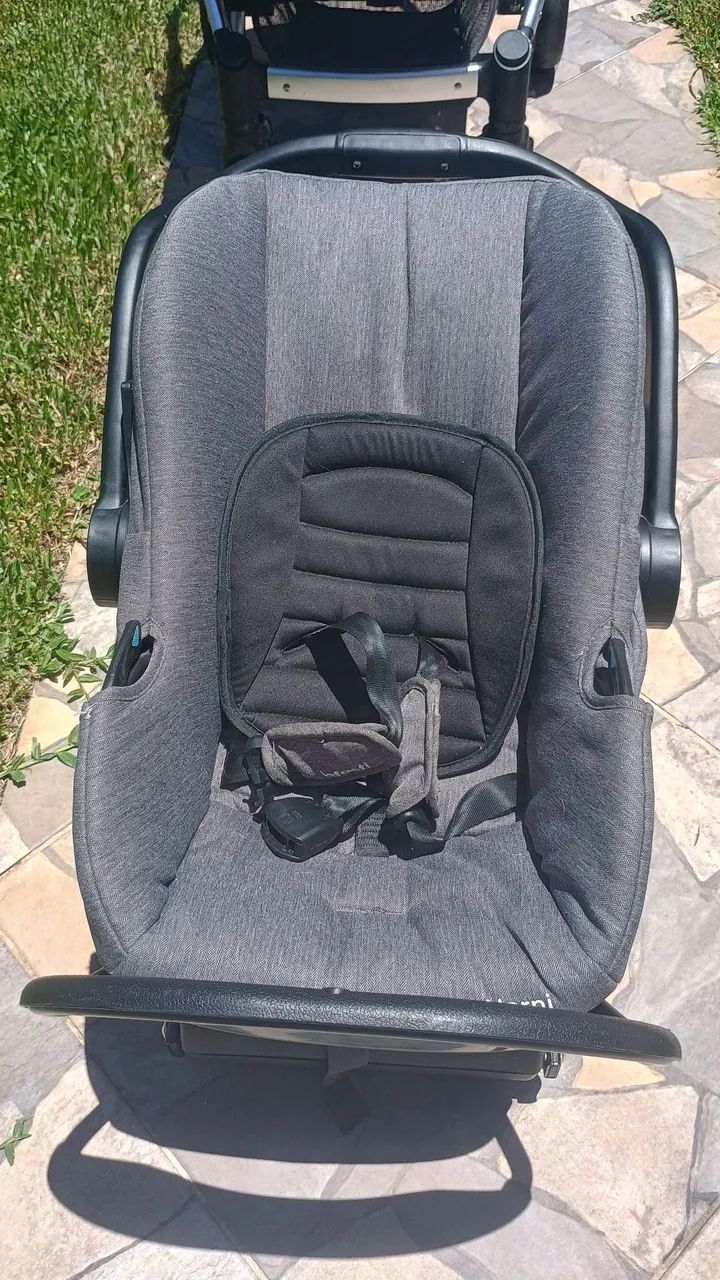 Carrinho de Bebê + Bebê Conforto e Suporte - Travel System da Infanti - Foto 5