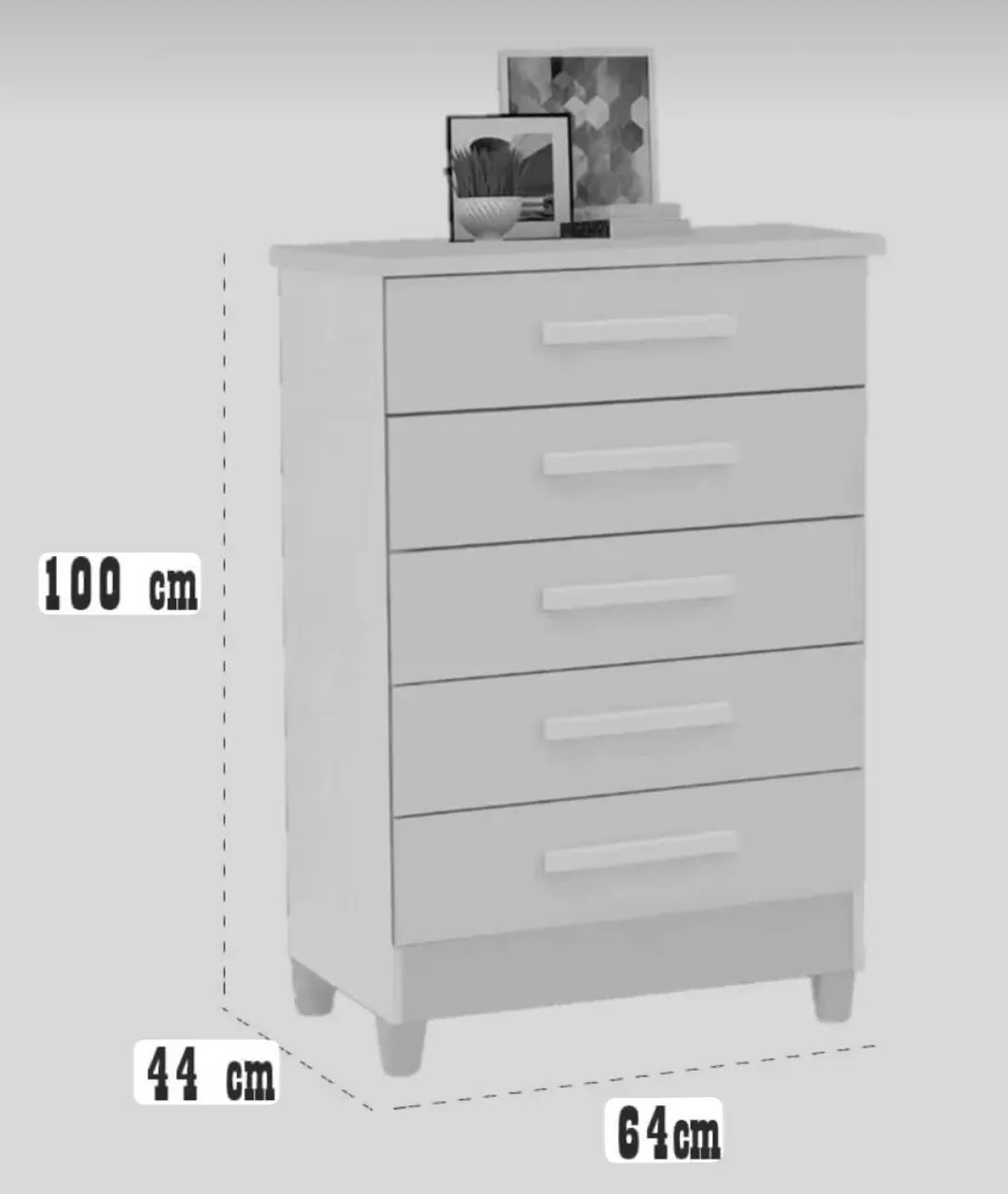 CÔMODA 5 GAVETAS  - Foto 4