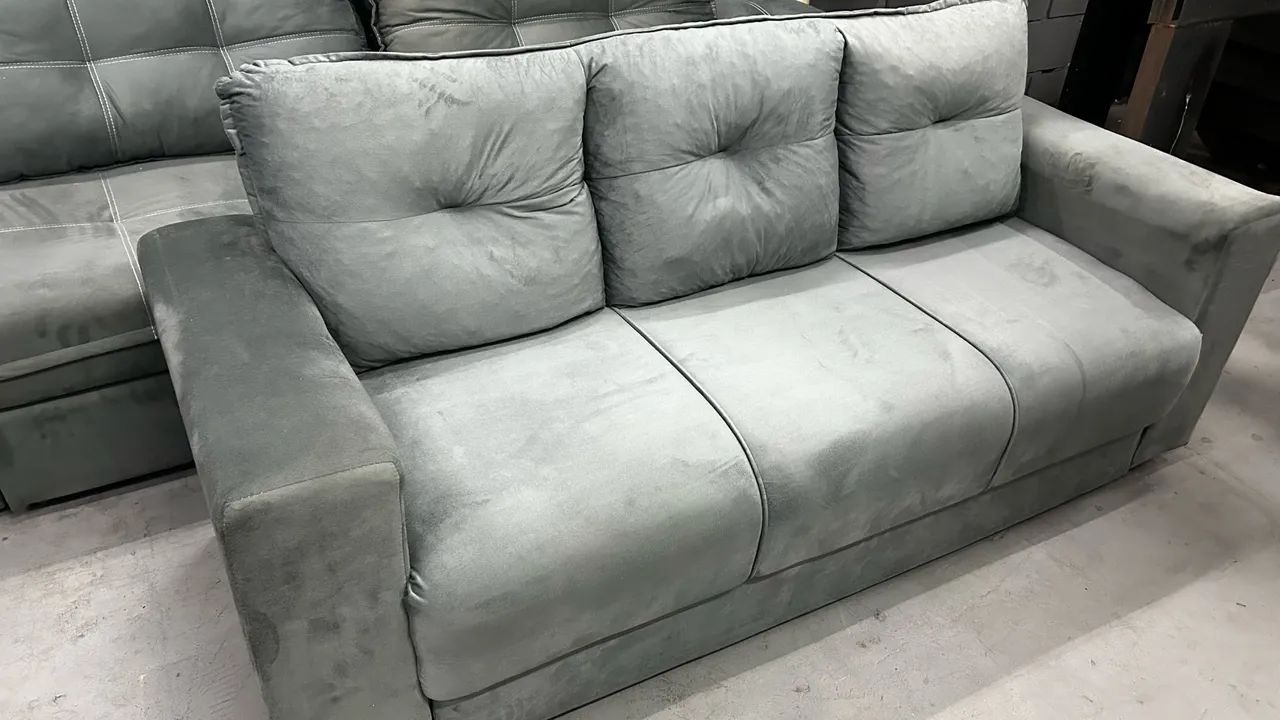 Sofá Fixo 3 Lugares NOVO ( Direto da Fábrica )  - Foto 2