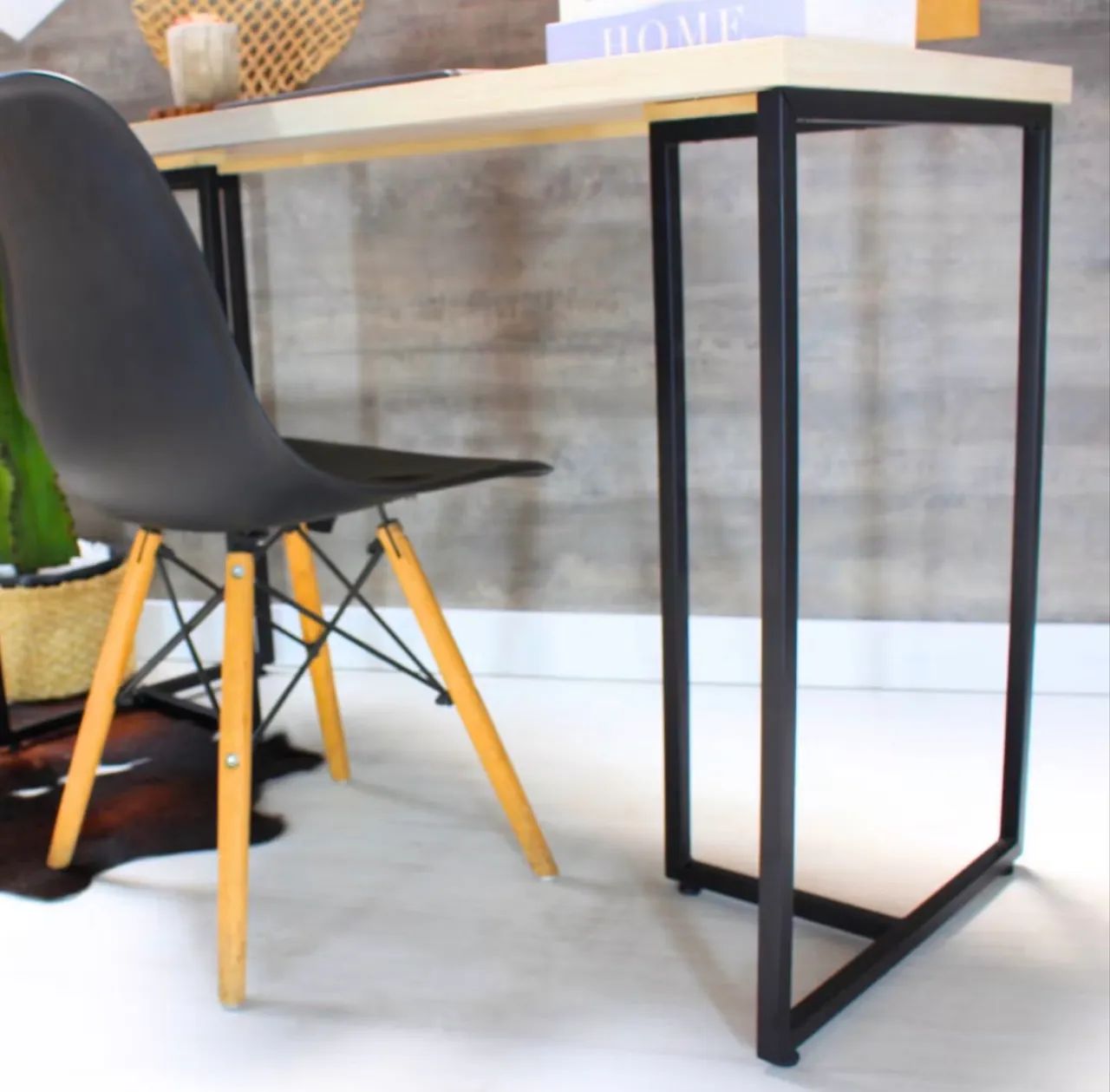 2 Pés de mesa 75x38 industrial resistente
