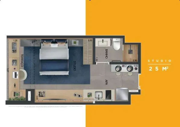 PLANTA 23m²