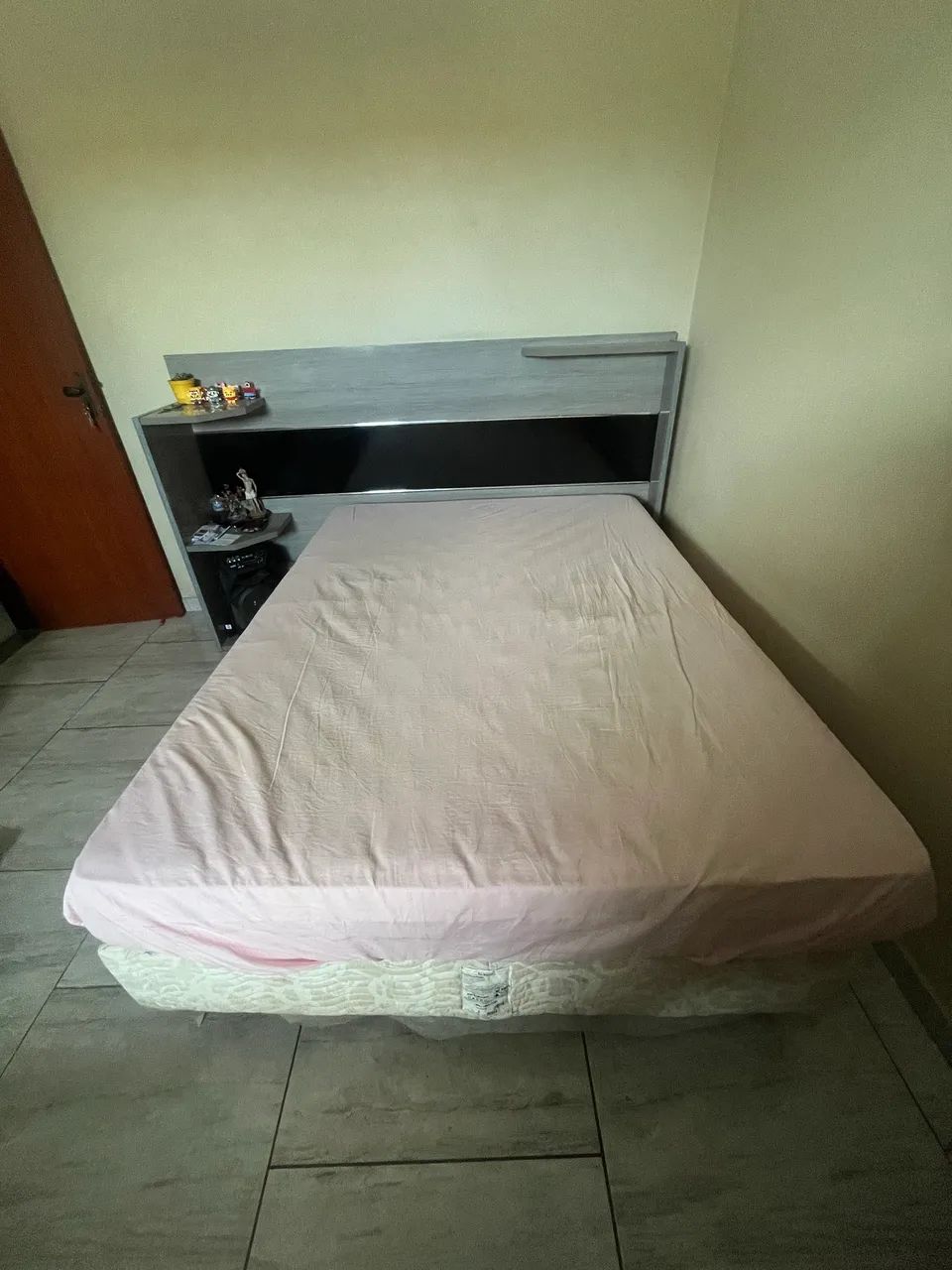 Cama casal (cabeceira, base e colchão) - Foto 2