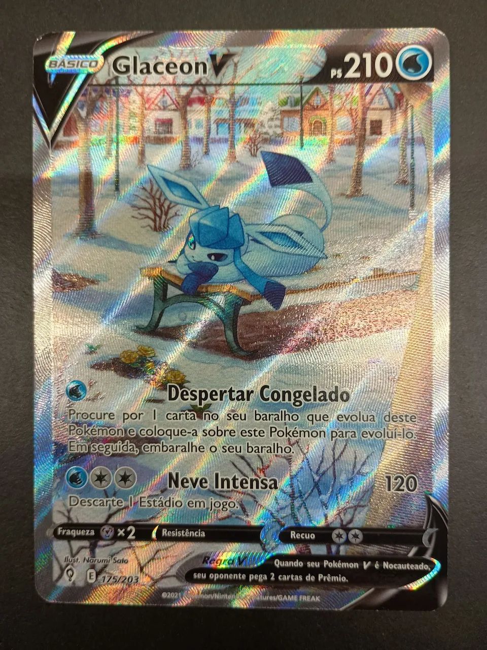 Carta Pokémon Glaceon V - Foto 3