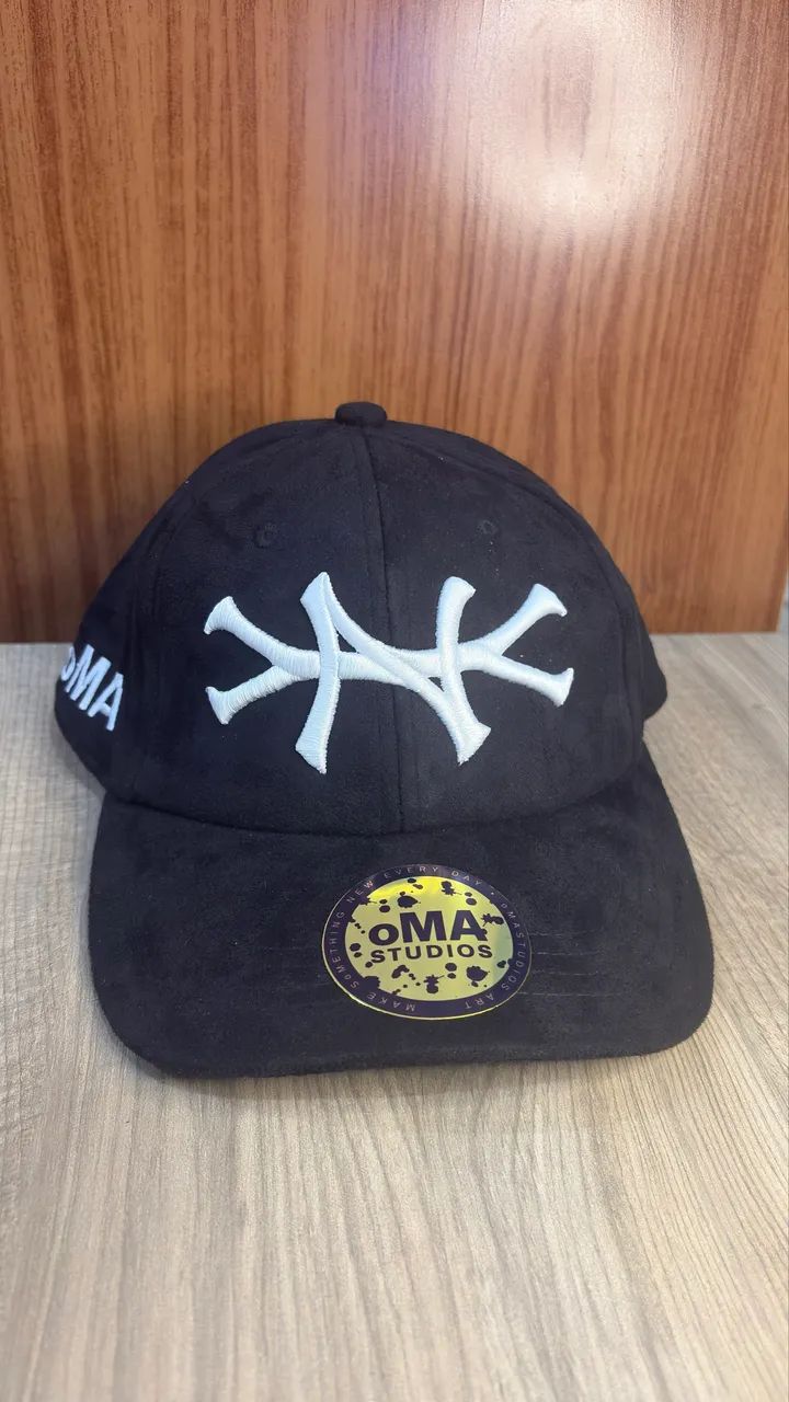 Boné oMA Studios NYNY Logo Suede Black