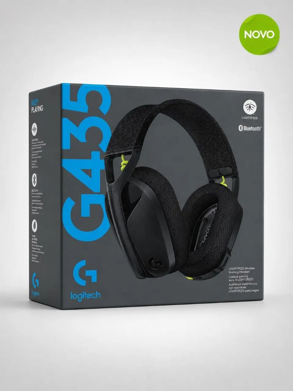 Headset Gamer Logitech G435 Wireless Bluetooth LIGHTSPEED Original - Foto 2