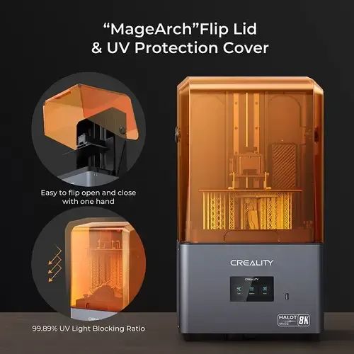 Creality Halot Mage impressora 3d resina 8k - Foto 3