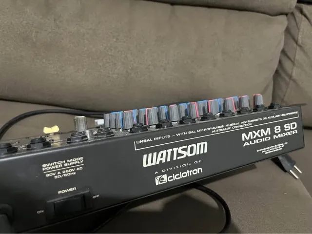 ? MESA DE SOM WATTSOM MXM 8 SD - 8 CANAIS - Foto 2