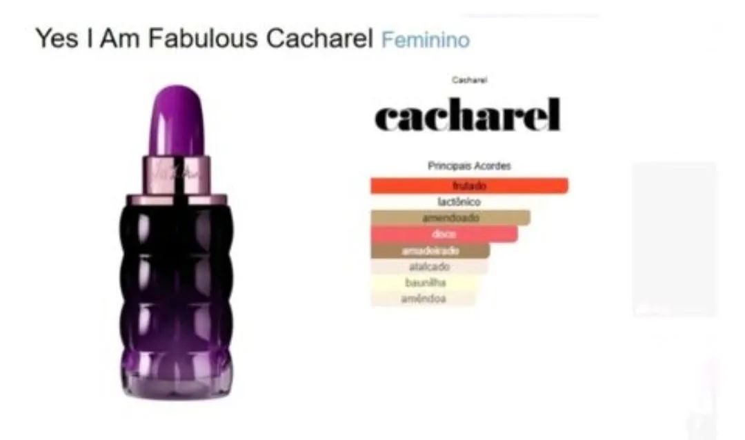 Perfume yes l am fabulous 50ml cacharel  - Foto 2