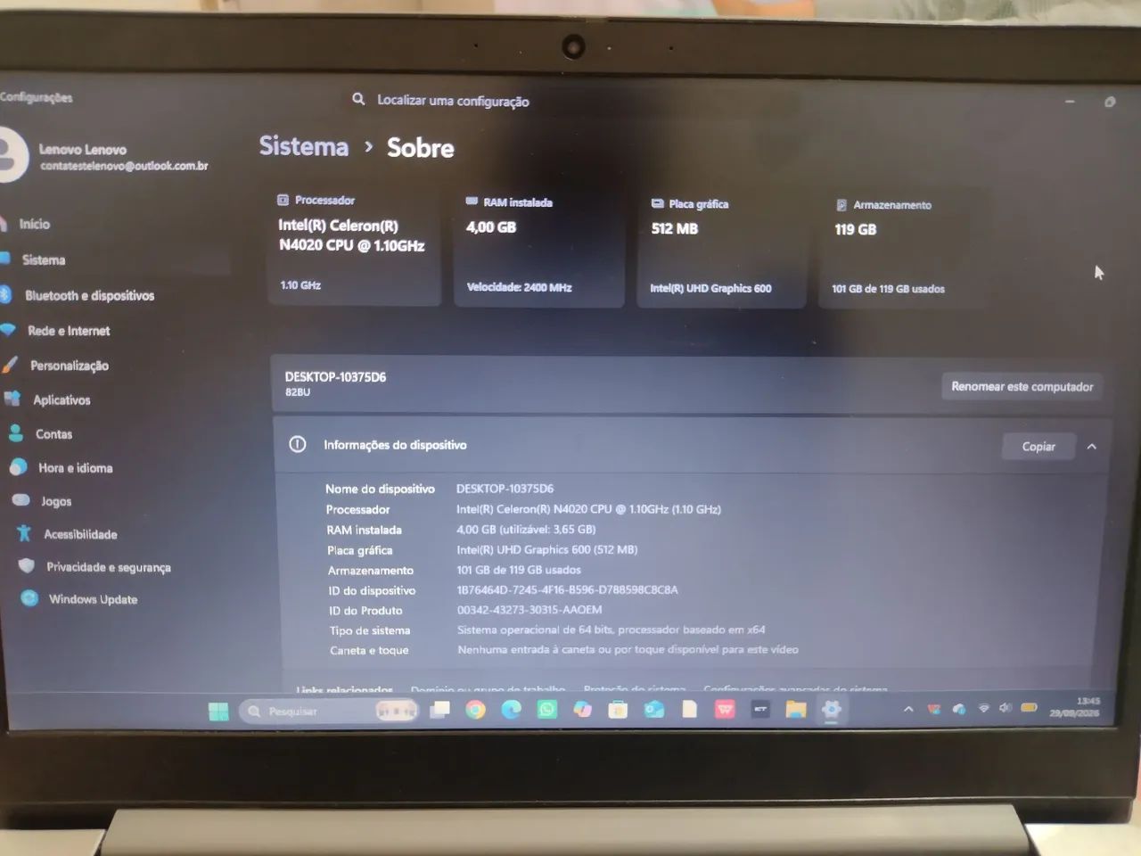 notebook Lenovo  - Foto 2