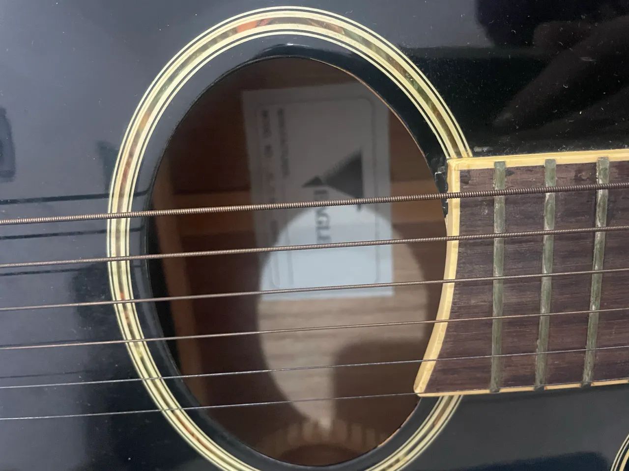 Violão preto Eagle  - Foto 5