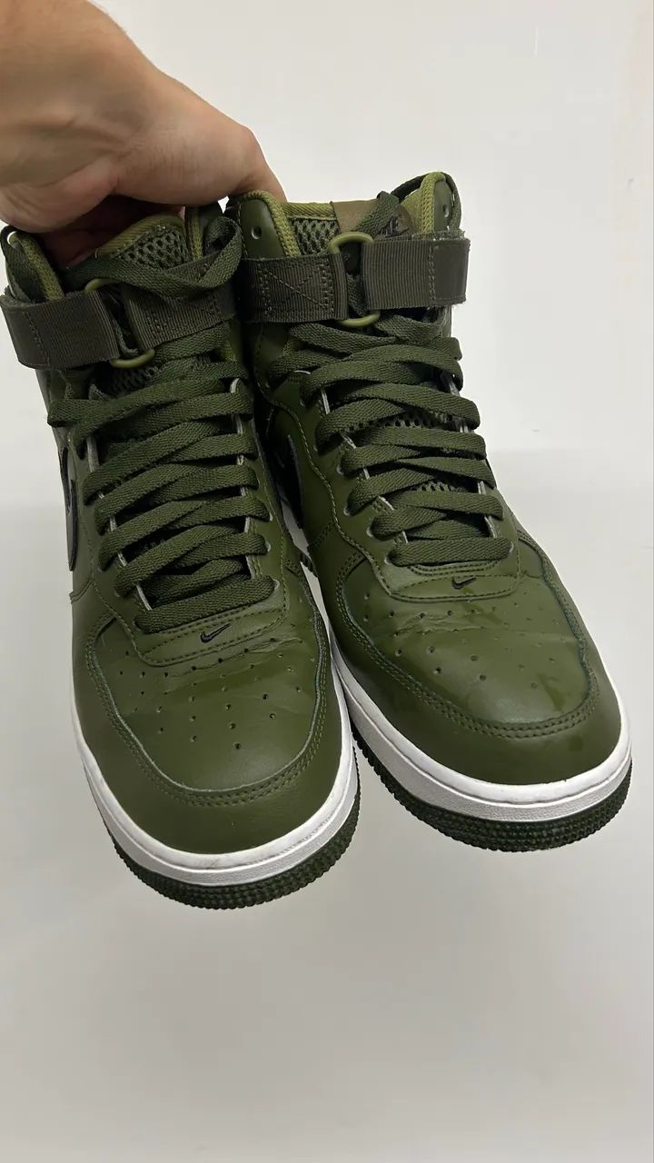 Nike Air Force 1 High Olive Hoops Pack - Tam. 42  - Foto 5