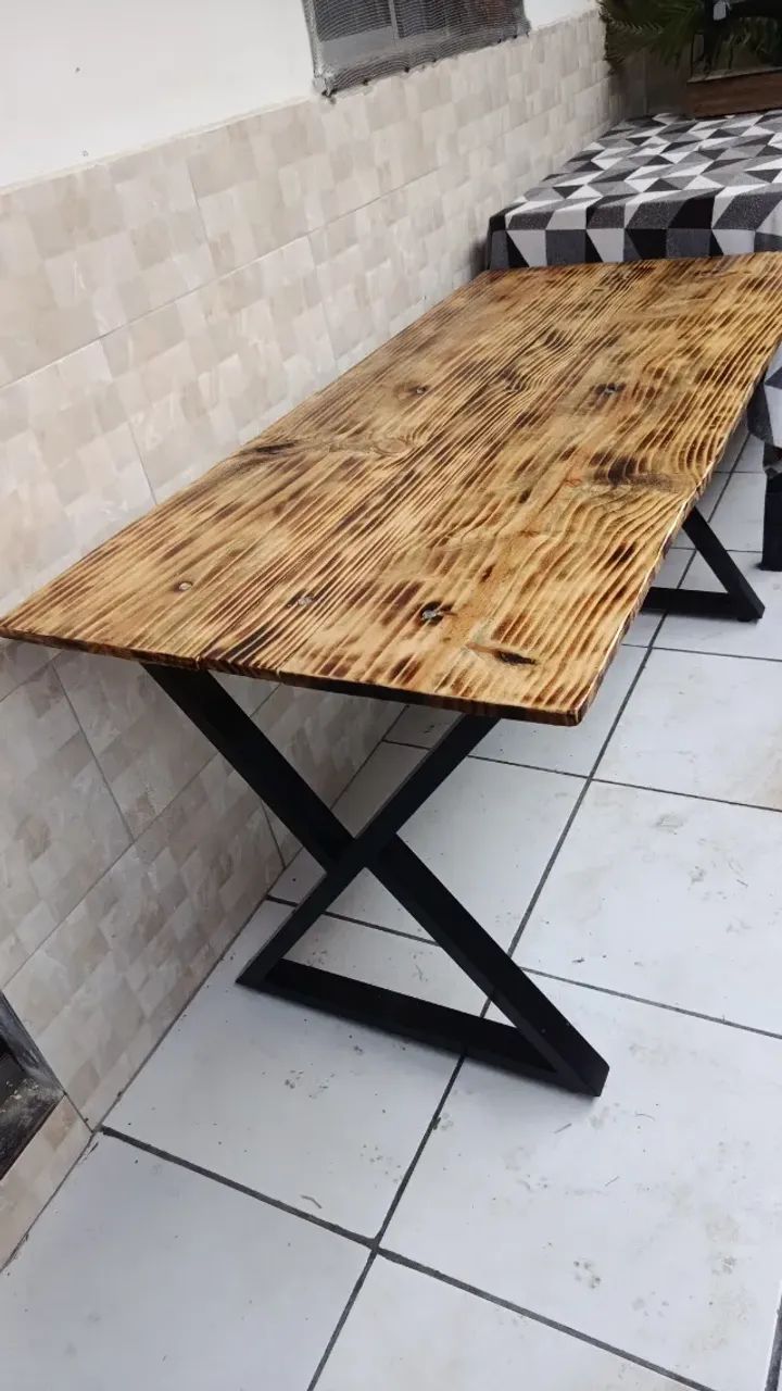 Mesa rustica de ótima qualidade  - Foto 2