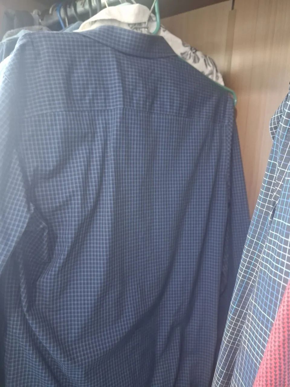 Camisa social original da Calvin Klein azul 100% algodão  - Foto 3