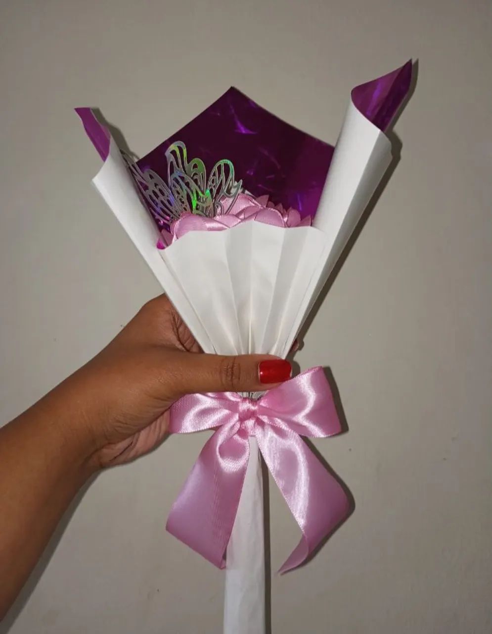 Flor de cetim - Foto 4