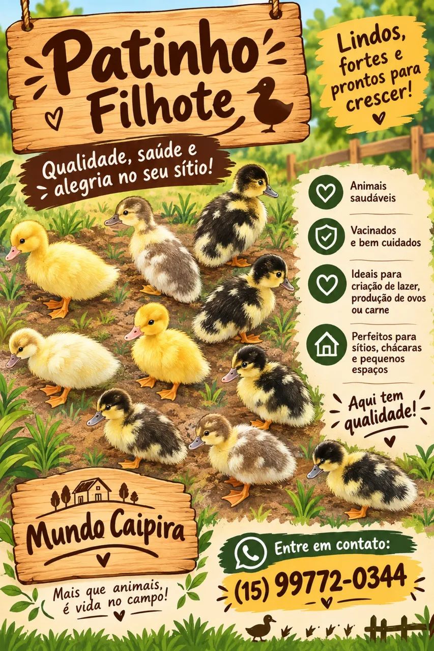 Vendo patinhos 